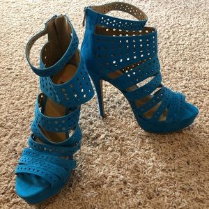 Turquoise heels